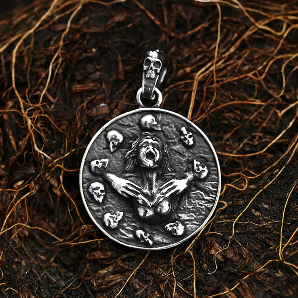 Vintage Nordic Viking Owl Pendant Necklace For Men 316L Stainless Steel Punk Biker Animal Necklaces Fashion Charm