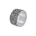 Vintage Viking Rune Signet Scandinavn Rings for Men Domineering Punk Nordic Amulet Jewelry