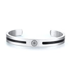 Viking Cuff Bangle Bracelet — Stainless Steel