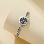 Norse Vegvisir Compass Bracelet — Stainless Steel