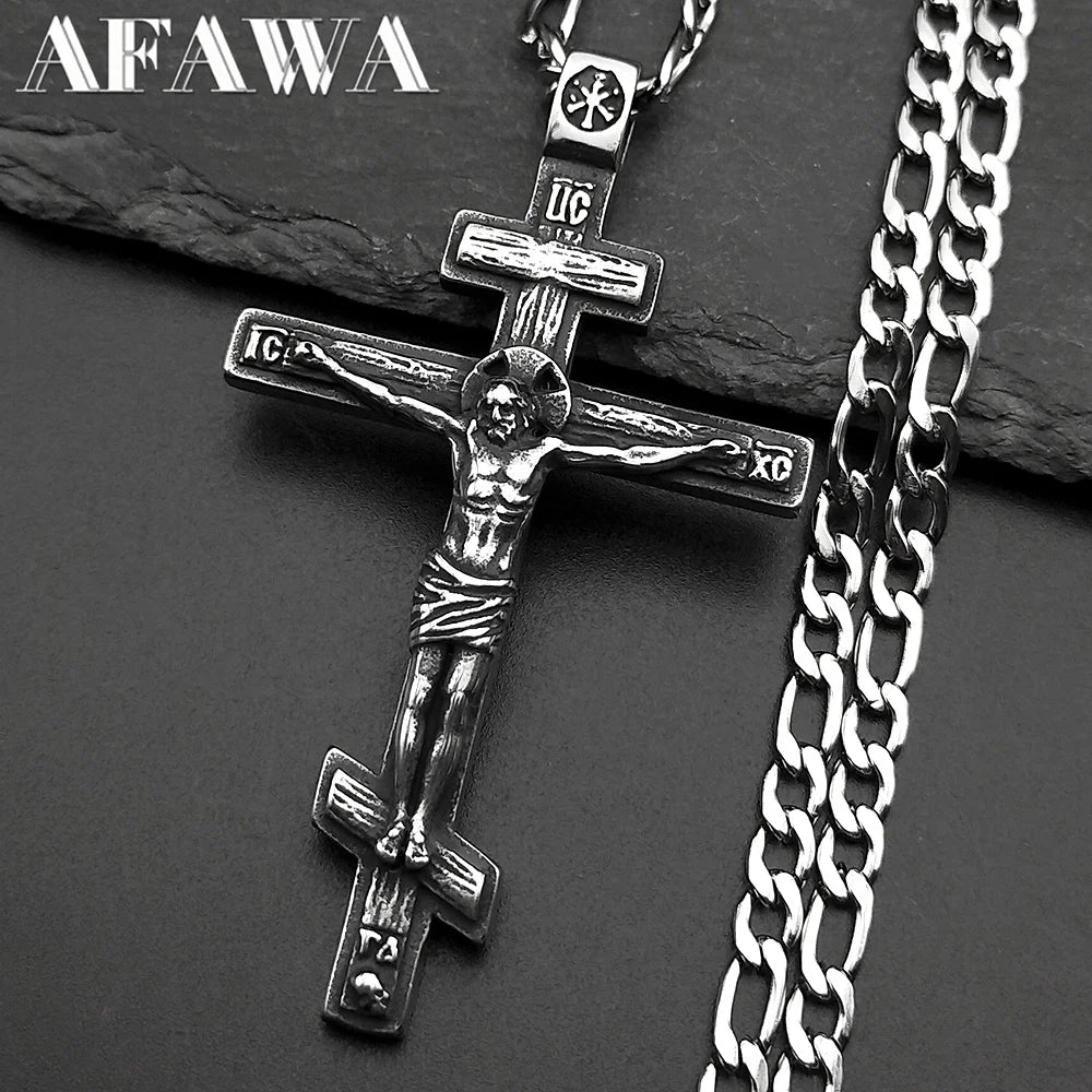 Cross Silver Chain