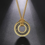 Odin's Runes Vegvisir Compass Pendant — Stainless Steel