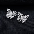 Iced Out Butterfly Earrings — 925 Silver