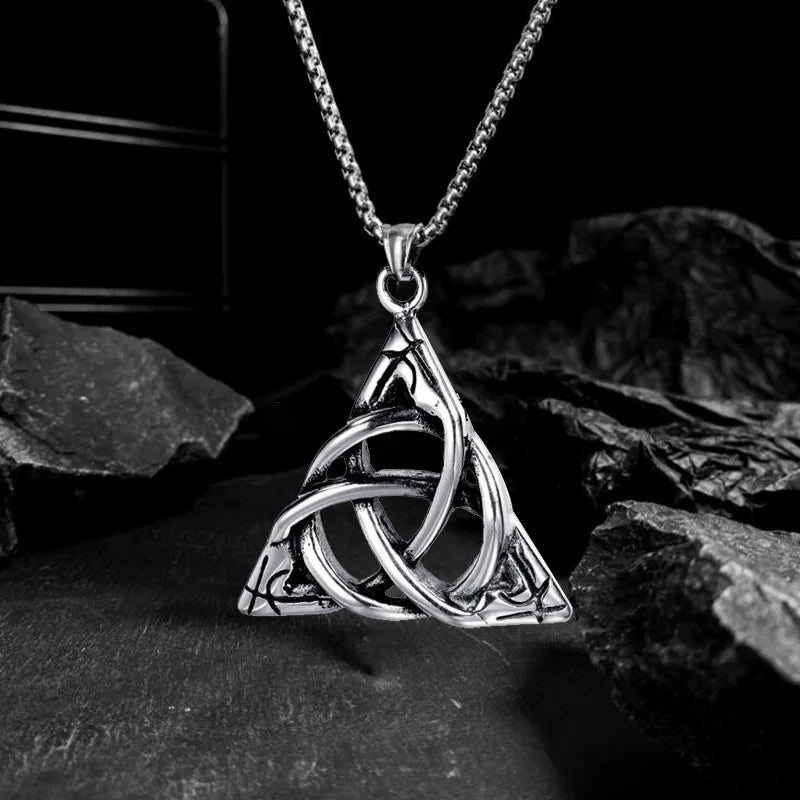 Stainless Steel Celtic Knot Pendant Necklace