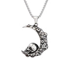 Gothic Skull Pendant Necklace — Stainless Steel