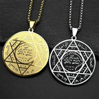 Gold Star of David Pendant Necklace — Stainless Steel