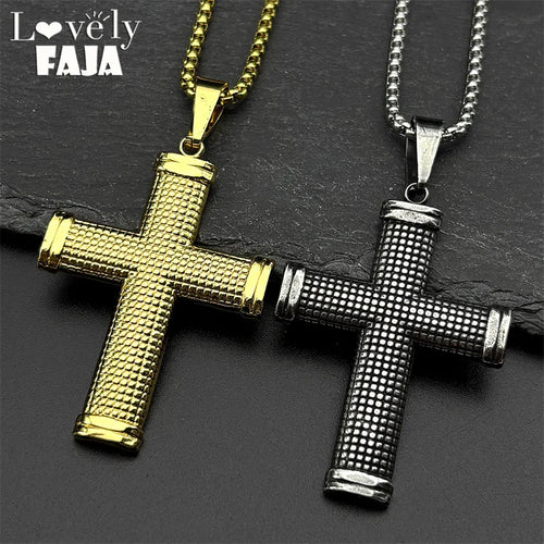 Cross Jesus Christ Gold Pendant Christian Faith