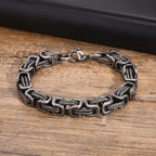 Byzantine Chunky Braided Bracelet 8mm — Stainless Steel