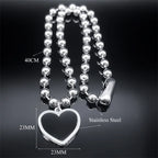 Gothic Heart Steel Pendant Punk Egirl Korean Kpop