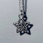 Star Silver Pendant Necklace