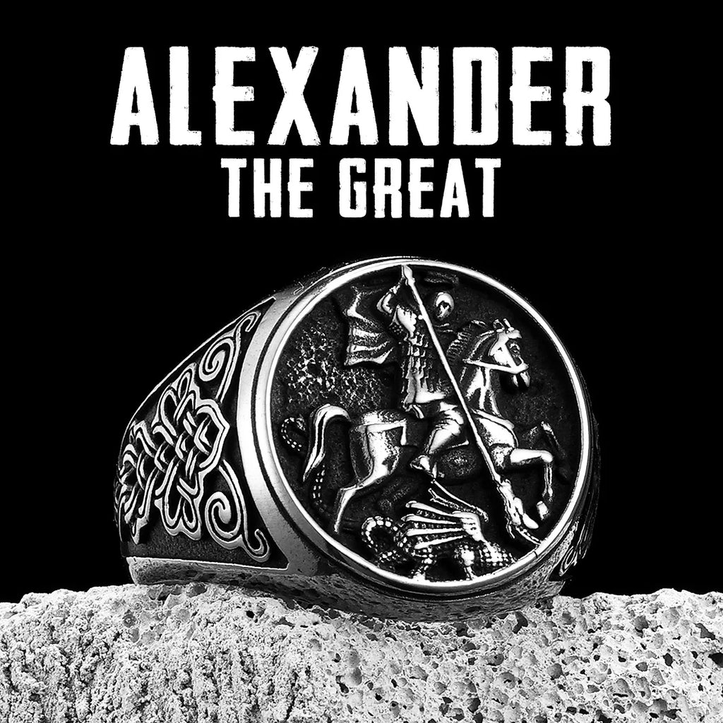 Alexander The Great Ring — Stainless Steel