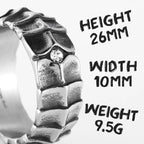 Dragon Spine Ring — Stainless Steel