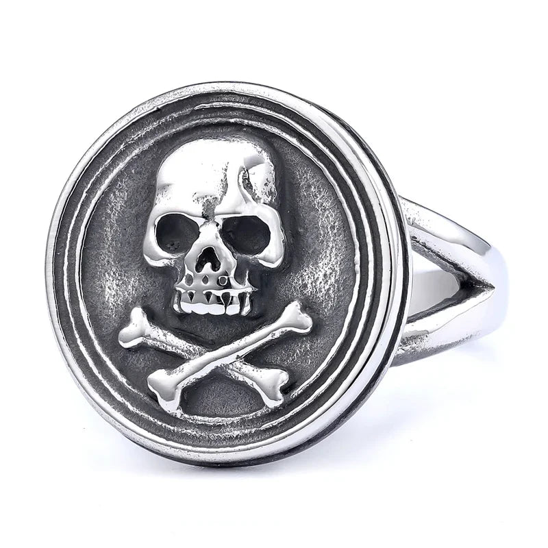 Multi Style Gothic Skull Rings Stainless Steel Fashion Personality Hip-hop Men Ring Biker Party Charm Jewelry Gift