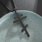 Jesus Christ Cross Mens Necklace Gold Color Cross Religious Pendant Necklace Accessory Chain Accessories