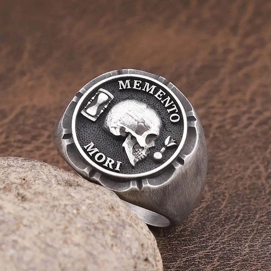 Skull Memento Mori Ring — 925 Silver
