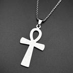 Egyptian Ankh Cross Pendant Necklace — Gold