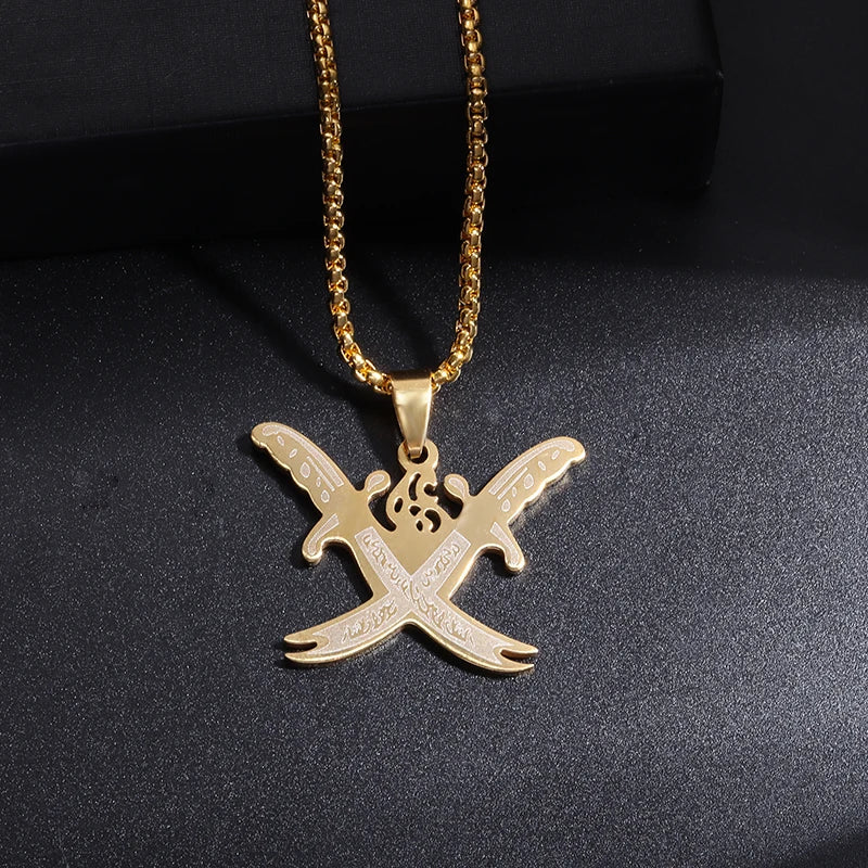 Islamic Sword Pendant Necklace