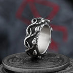 Fashion Biker 2024 New 316L Stainless Steel Snake Ring Animal Jewelry Fashion Jewelry Vintage Us size 7 to 13