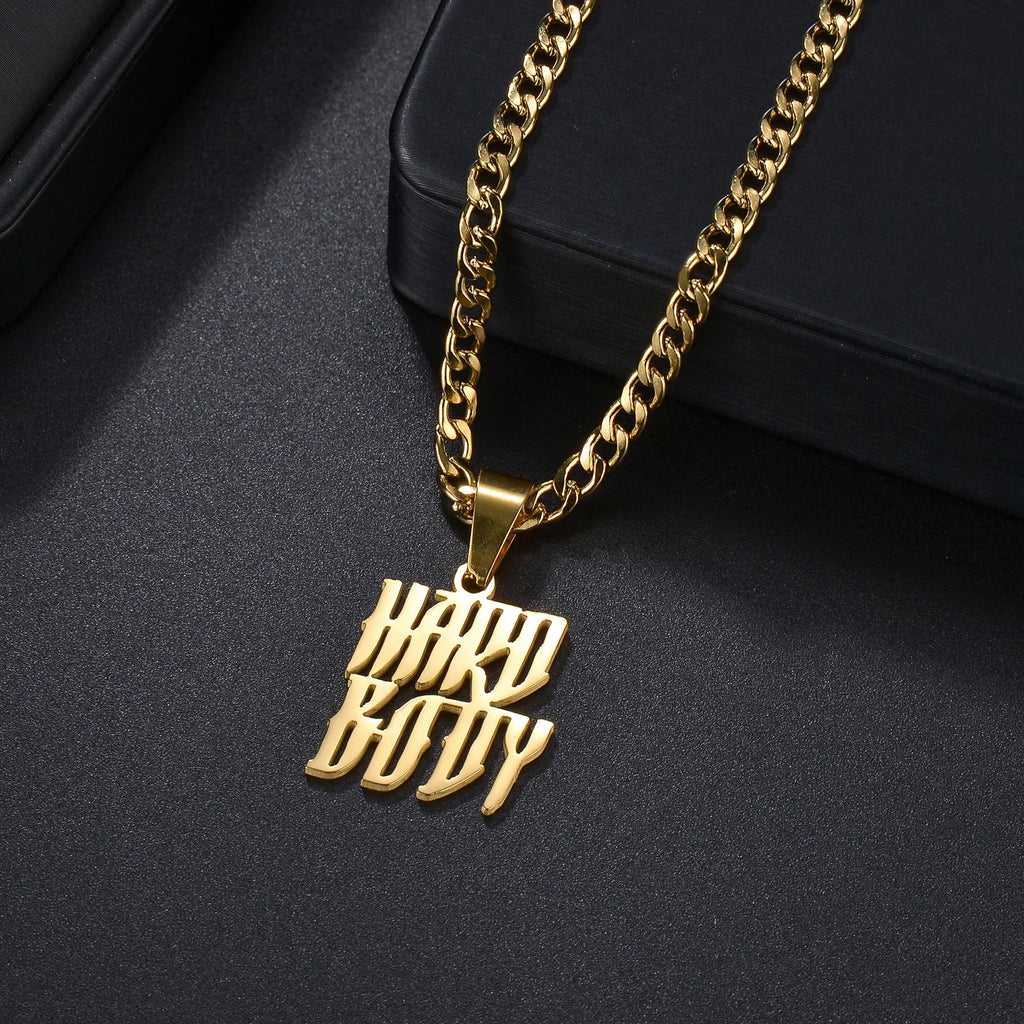 Multiple Styles Personalized Custom 2 Names Necklace Stainless Steel For Men Women Big Size Pendant Christmas Jewelry Gifts