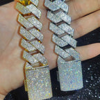 Iced Out Cuban Chain Necklace Stainless Steel 25MM