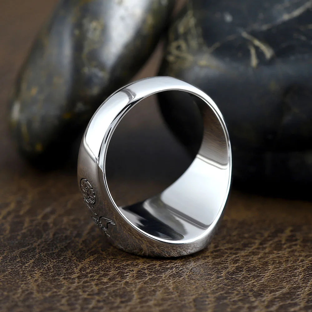 Skull Eagle Ring — 925 Silver