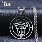 Demon Silver Pendant Vine Seal Satan Women/men