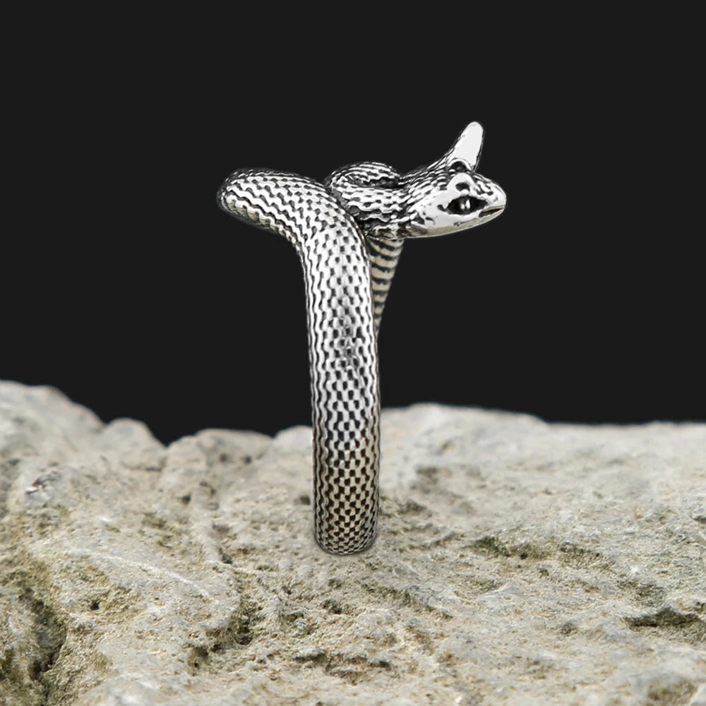 Snake Steel Ring Punk Animal Sliver Party