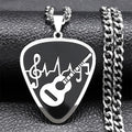 Guitar Pick Musical Pendant — Stainless