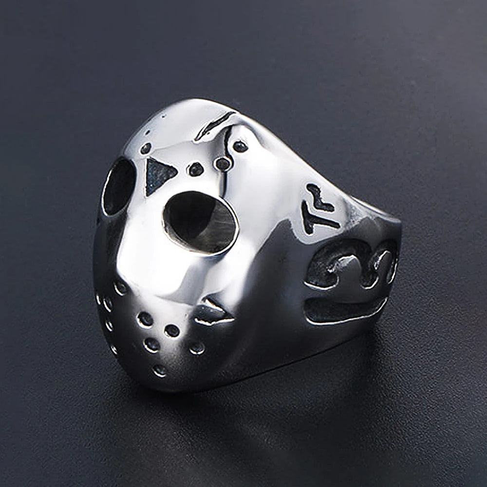 Jason Mask Ring — Stainless Steel