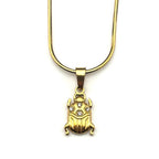 Egyptian Scarab Gold Pendant Necklace — Stainless Steel