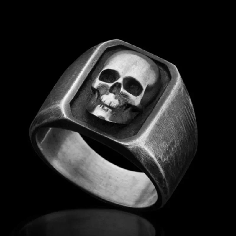 Skull Ring — 316L Stainless Steel Punk Biker
