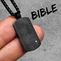 Bible Gemstone Pendant — Stainless Steel