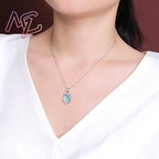Myanmar Jadeite Nine Tailed Fox Pendant Necklace Lucky Natural Gemstone Stone Charm Luxury Burmese Jade Vintage