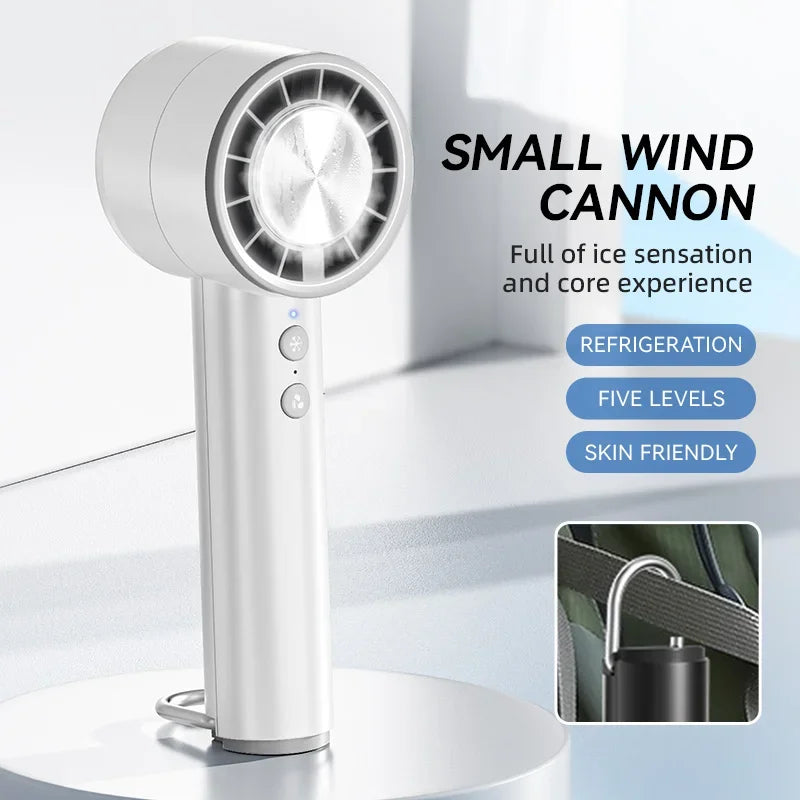 Lenovo Handheld Small Fan Refrigeration Air Conditioner Portable Silent Highspeed Led Display High Wind Power USB