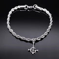 Band Beaded Bracelet — Stainless Steel