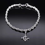 Band Beaded Bracelet — Stainless Steel