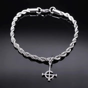 Band Beaded Bracelet — Stainless Steel