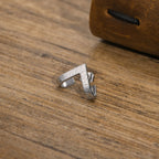 Triangle Stud Earrings — Stainless Steel