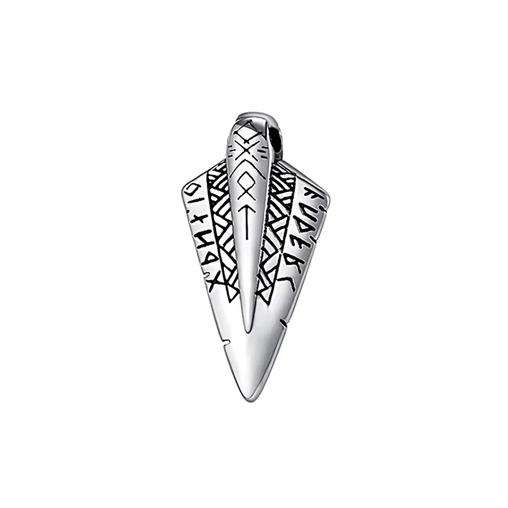 Fashion Vintage Viking Spear Pendant Stainless Steel Norse Rune necklaces For Men Women Unique Amulet Jewelry Gift Dropshipping
