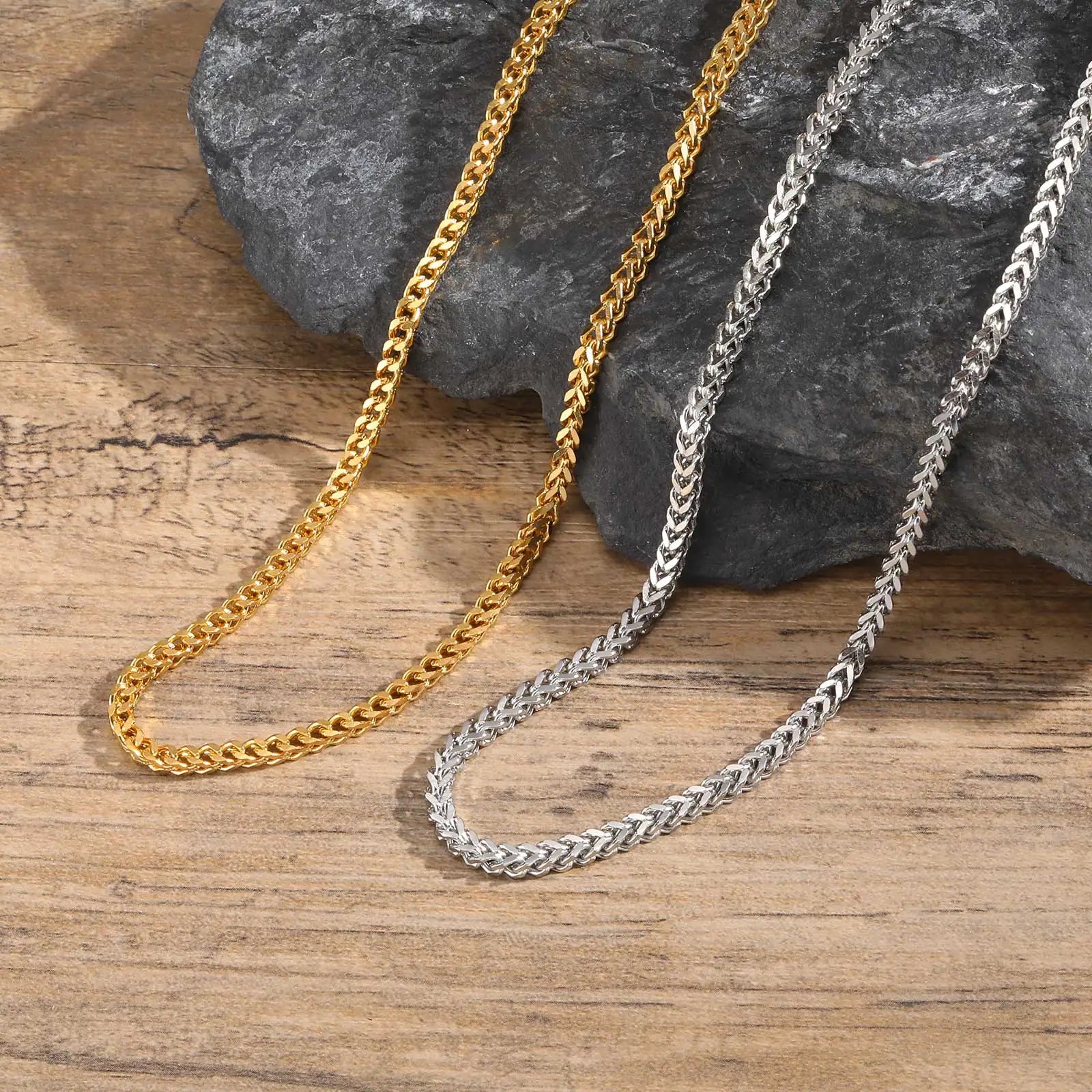 Franco Chain Necklace 3mm — Stainless Steel