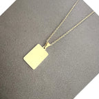 10pcs lot 2026 New Arrival Blank Strip Pendant Necklace Stainless Steel Necklace