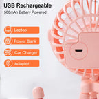 Portable Stroller Fan Mini Baby Clip Fan Smart Octopus Handheld Fan 360° Rotate Bike Car Tripod Fan Rechargeable Clip