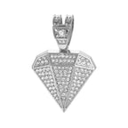 Hip Hop Tapered Pendant Necklace with 14mm Cuban Chain Shape Pendants Necklaces Fashion Charm Jewelry,For Men And Women