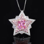 Iced Out Pentagram Pendant Necklace 10mm