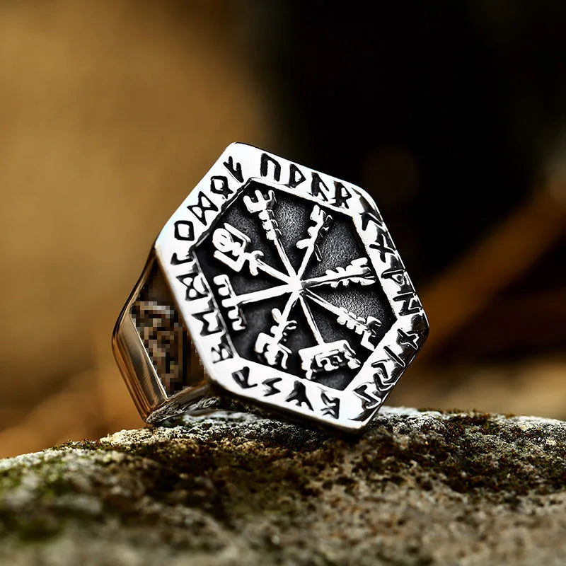 Fashion Viking Rune Pattern Bear claw Celtic knot Ring Stainless Steel Mens Punk Jewelry BR8-739