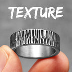 Geometry Texture Ring — Stainless Steel