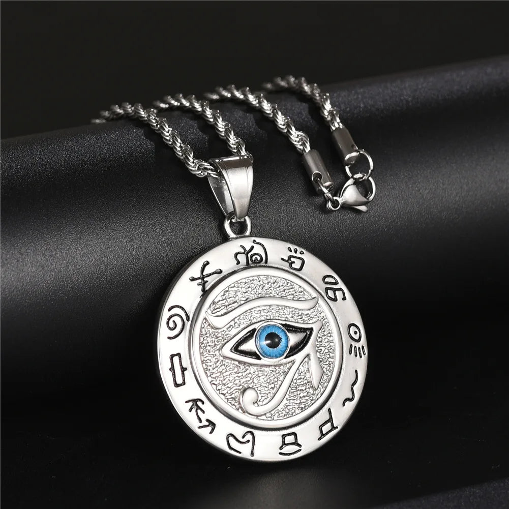 Eye of Horus Pendant Necklace — Zinc Alloy