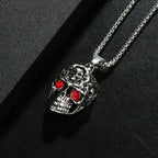 Skull Steel Pendant European American Head