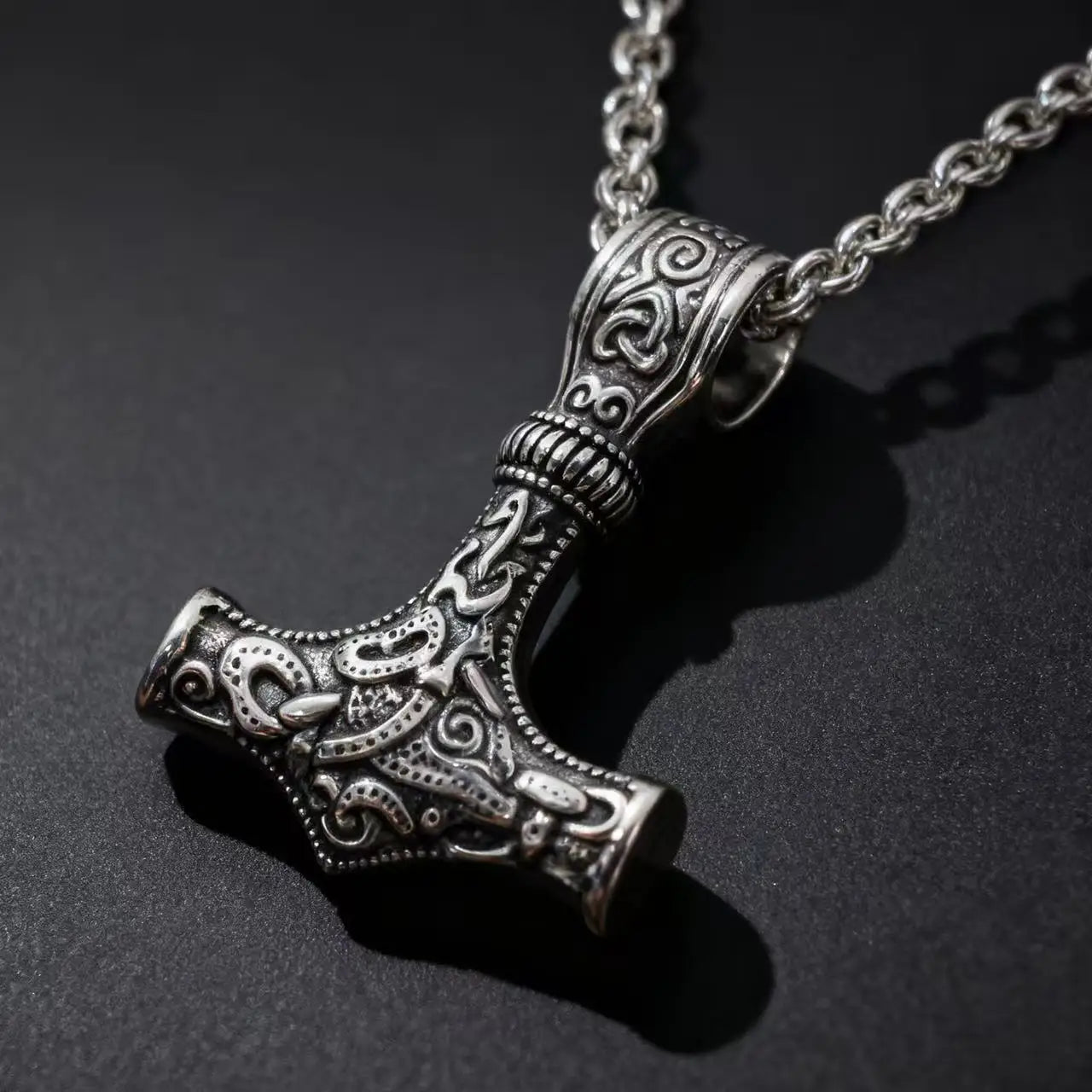 Thor Mjolnir Steel Pendant Nordic Odin 316L