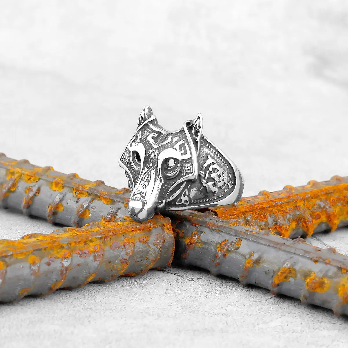 Ring Viking Wolf Stainless Steel